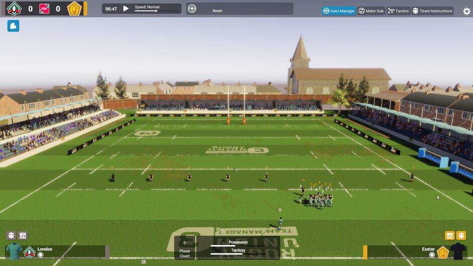 Rugby Union Team Manager 3 Screenshot