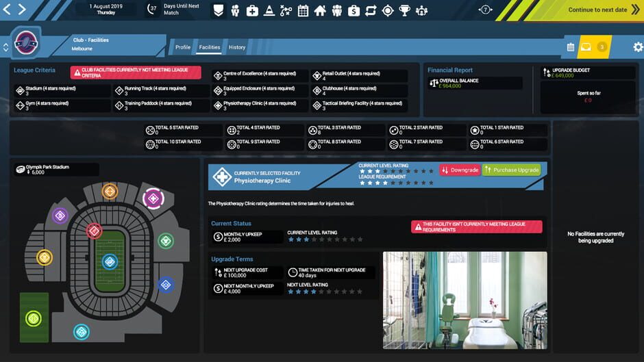 Rugby Union Team Manager 3 Screenshot