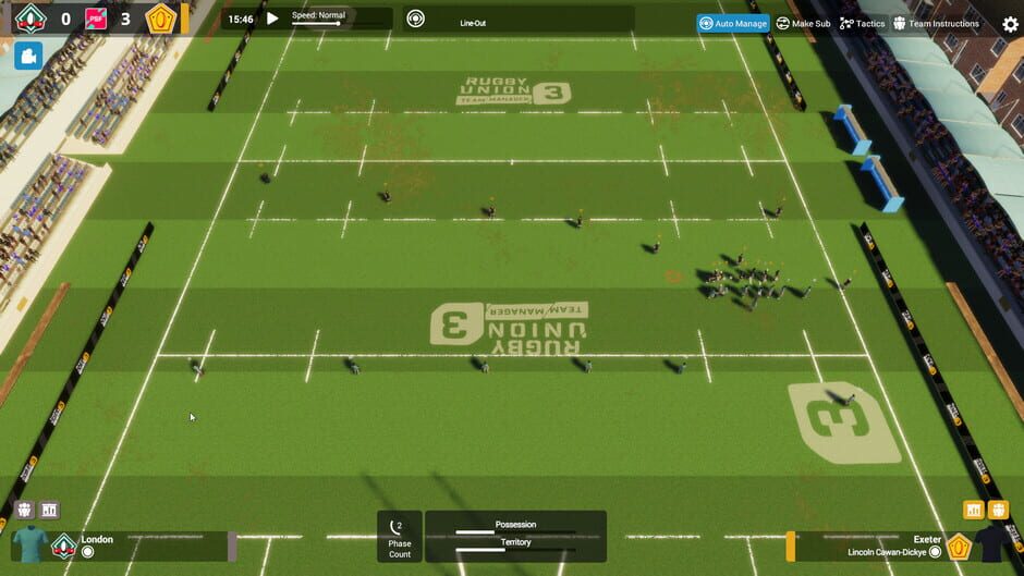 Rugby Union Team Manager 3 Screenshot