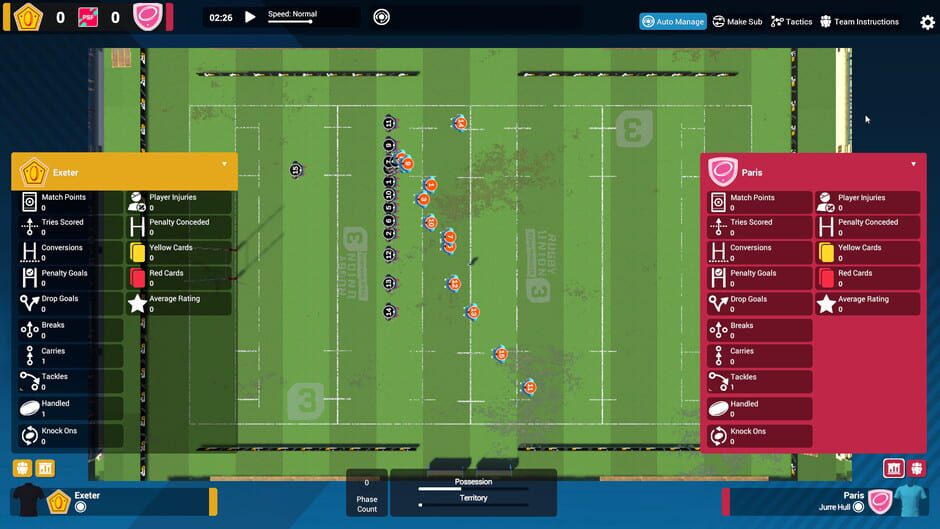 Rugby Union Team Manager 3 Screenshot