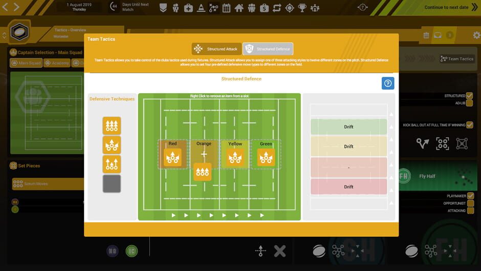 Rugby Union Team Manager 3 Screenshot