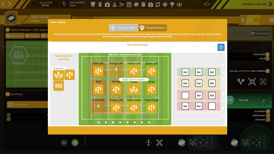 Rugby Union Team Manager 3 Screenshot