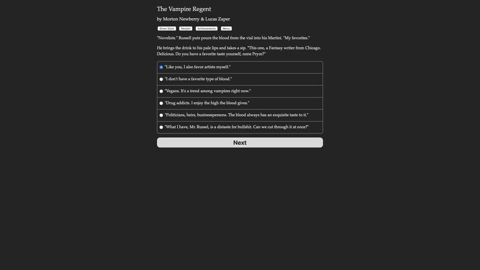 The Vampire Regent Screenshot