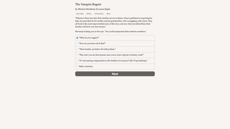 The Vampire Regent Screenshot