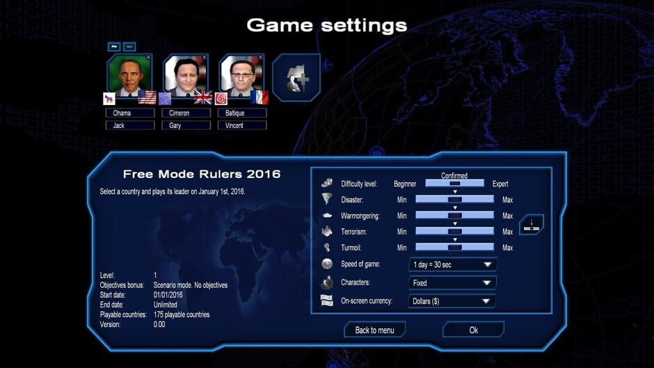 สกรีนช็อตจาก Power & Revolution 2020 Edition: 2016 Scenarios (รูปที่ 7)