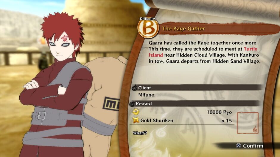 Naruto Shippuden: Ultimate Ninja Storm 4 - Gaara's Tale Extra Scenario Screenshot
