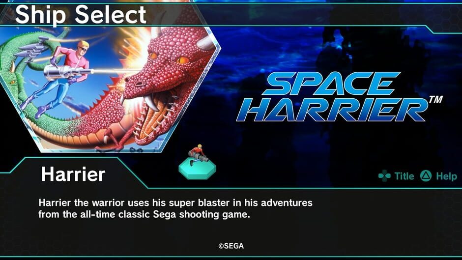 Dariusburst: Chronicle Saviours - Space Harrier Screenshot