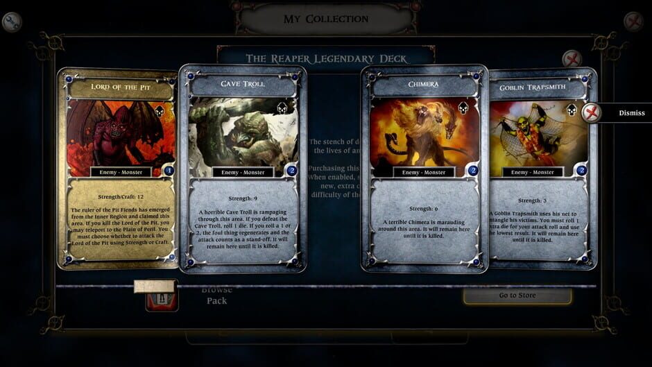 Talisman: The Reaper Expansion - Legendary Deck Screenshot