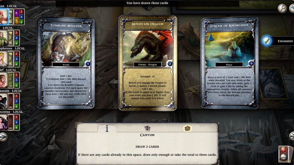 Talisman: The Highland Expansion - Legendary Deck Screenshot