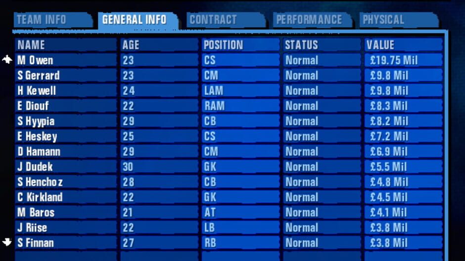 Premier Manager 2003-04 Screenshot