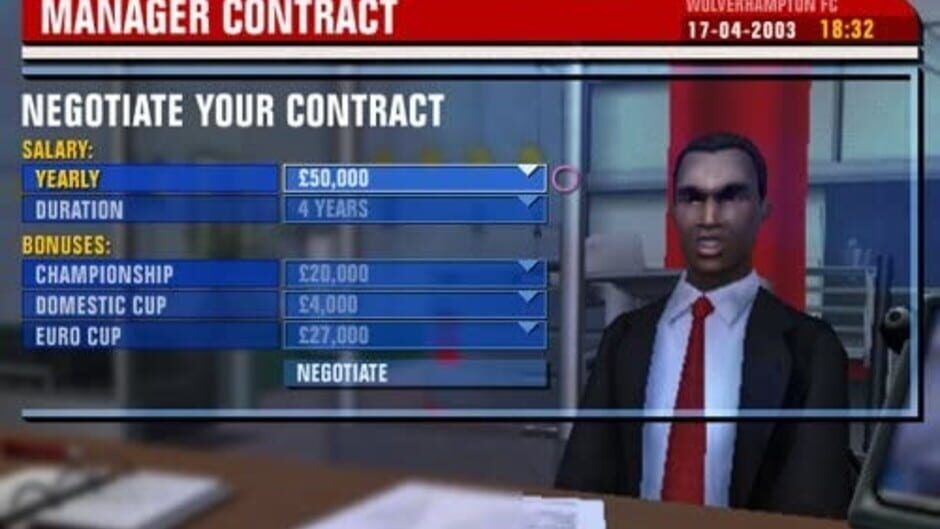 Premier Manager 2003-04 Screenshot