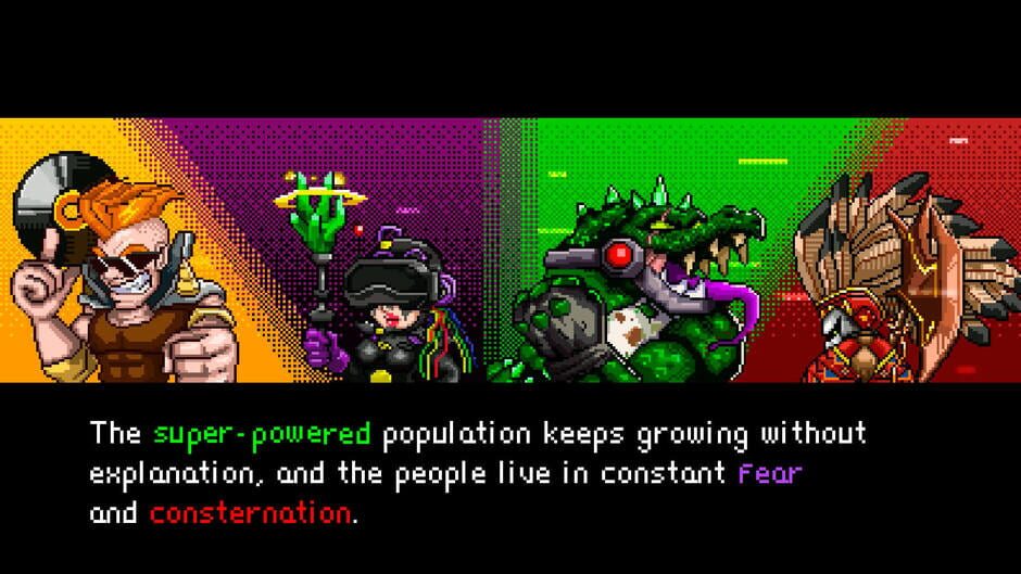 สกรีนช็อตจาก Neon City Riders: Super-Powered Edition (รูปที่ 12)