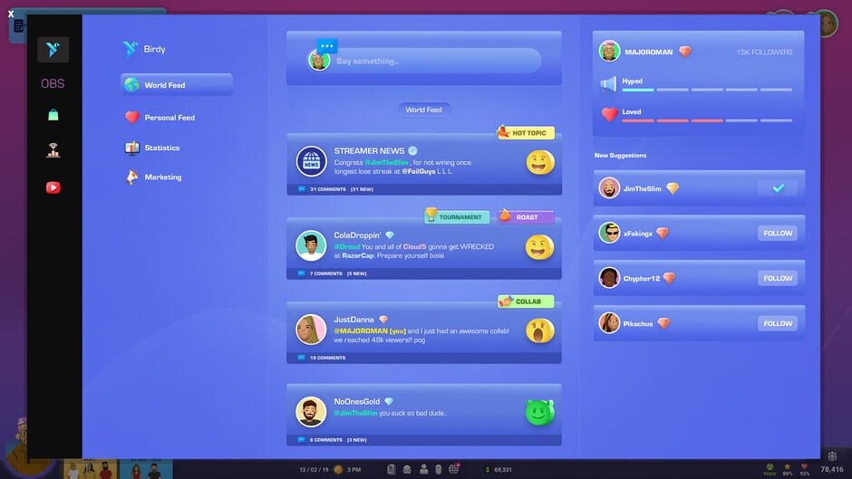 สกรีนช็อตจาก StreamGods: Streamer Tycoon (รูปที่ 4)