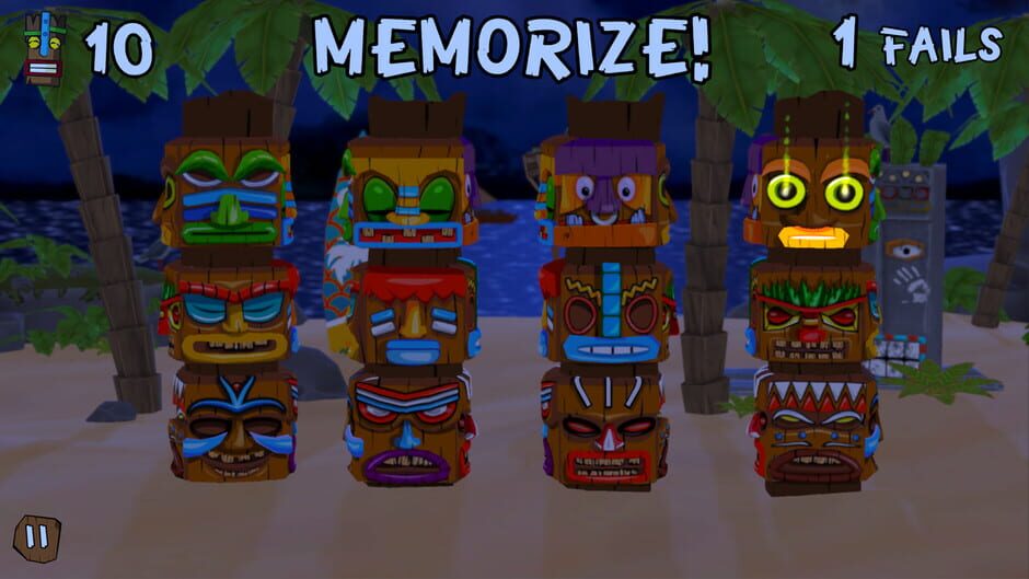Tiki Tiki: The Tropical Memory Game Screenshot
