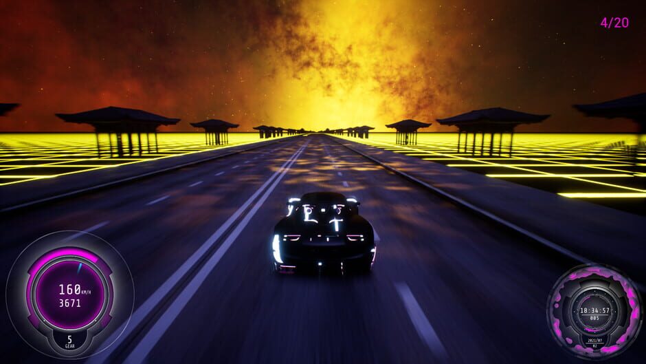 สกรีนช็อตจาก Synthwave Burnout (รูปที่ 5)