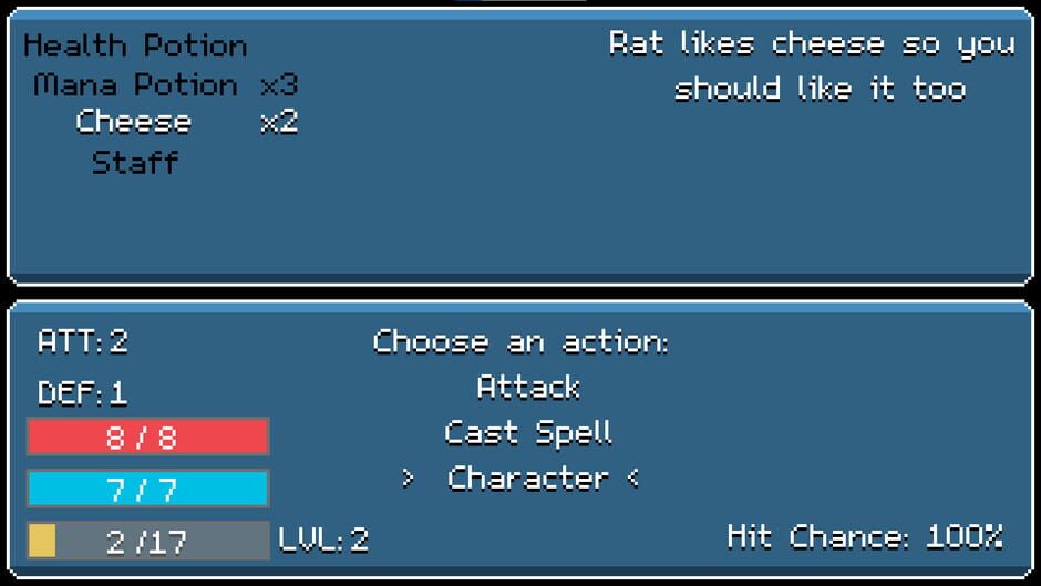 Text RPG screenshot