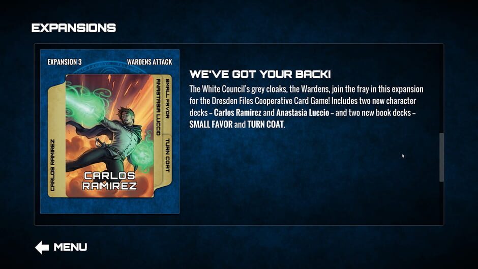 Dresden Files Cooperative Card Game: Wardens Attack Screenshot