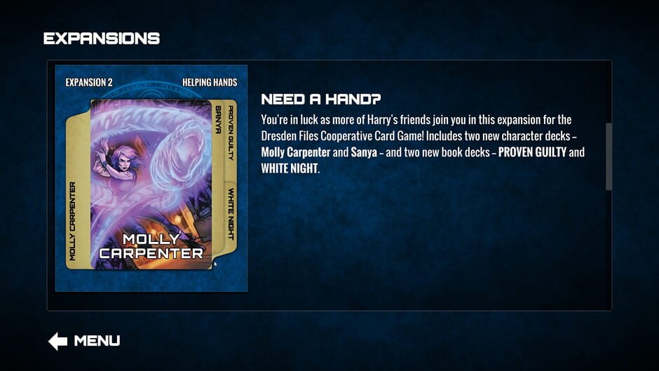 Dresden Files Cooperative Card Game: Helping Hands Screenshot