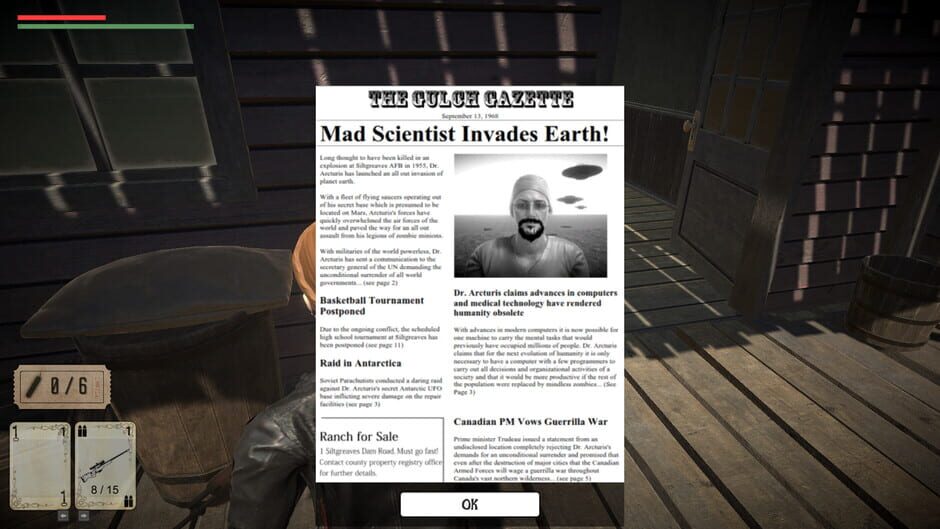 Gunslingers of the Wasteland vs. The Zombies from Mars Screenshot