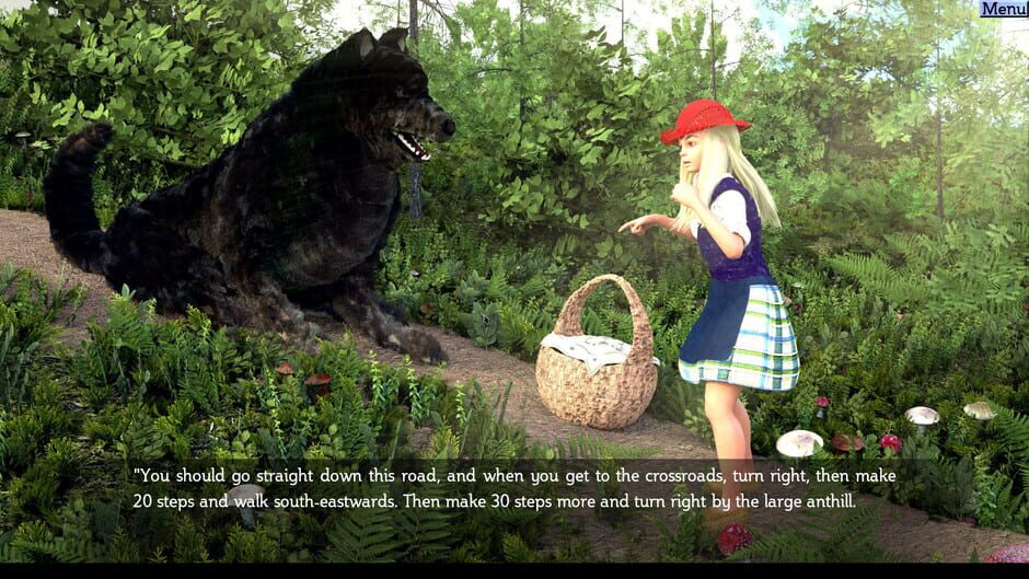 สกรีนช็อตจาก Non-Linear Text Quests: Return of Red Riding Hood Enhanced Edition (รูปที่ 9)
