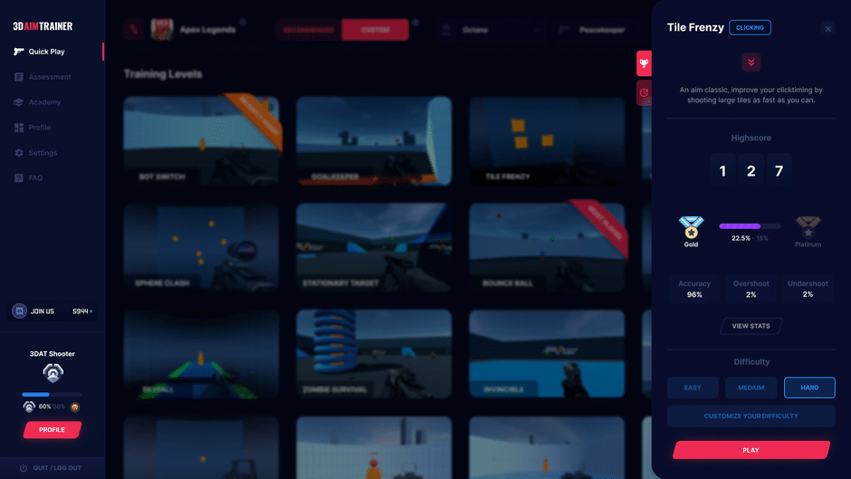 3D Aim Trainer Screenshot