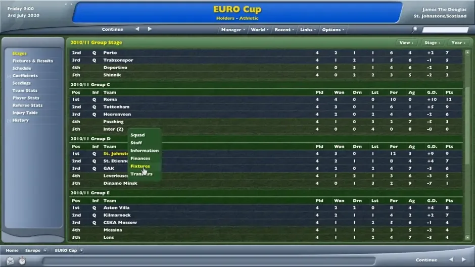 Football Manager 2006, captura de tela 1