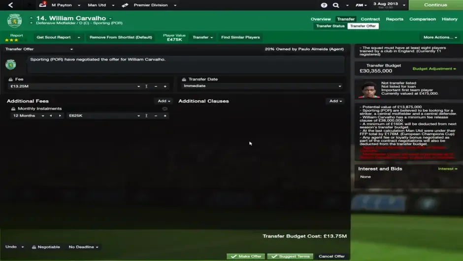 Football Manager 2014, captura de tela 1