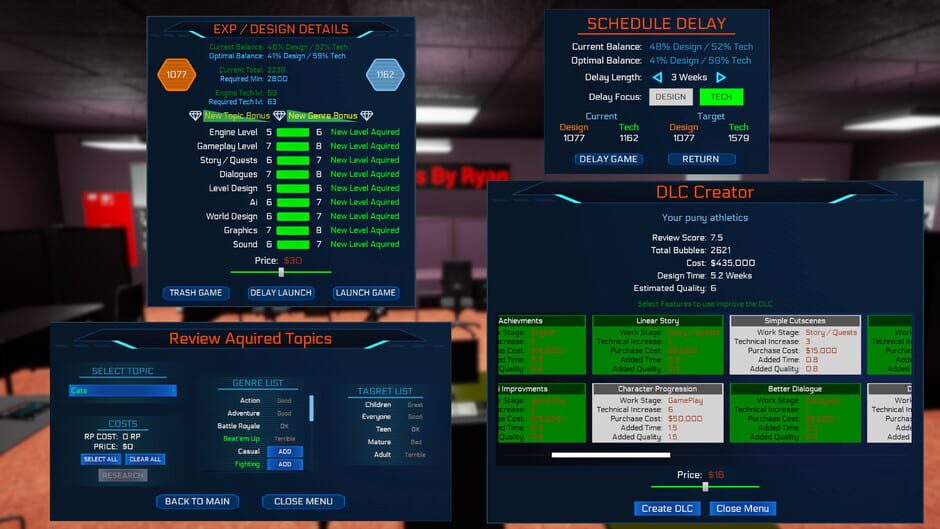 Game Dev Masters Screenshot