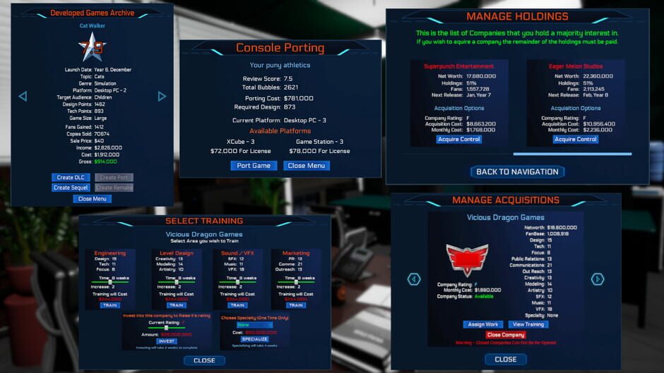 Game Dev Masters Screenshot