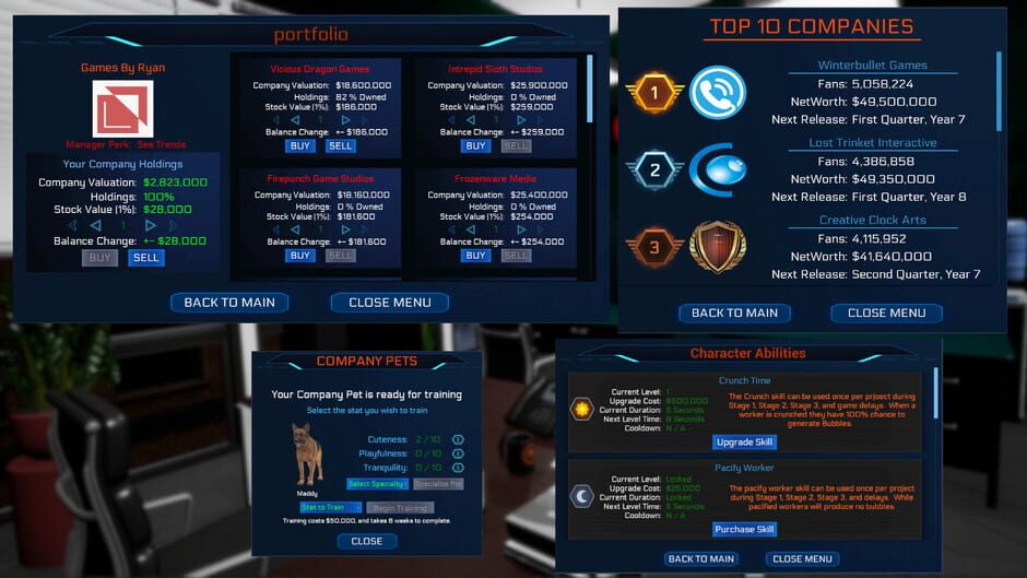 Game Dev Masters Screenshot