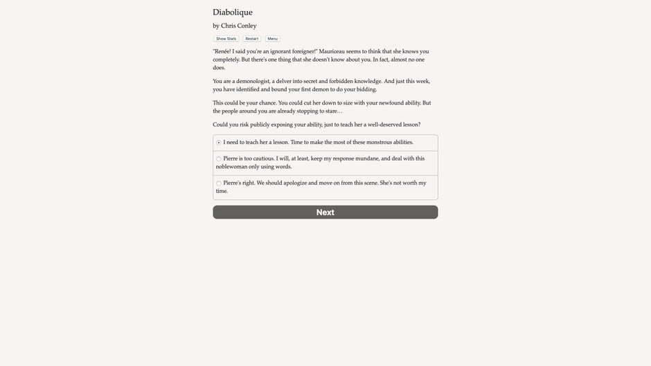 Revolution Diabolique Screenshot