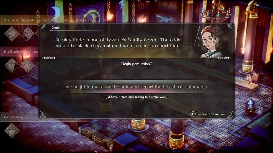 Triangle Strategy, captura de tela 3