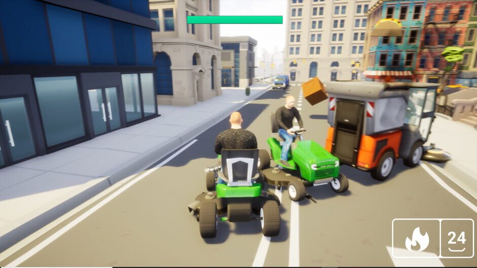 Lawnmower Game: Battle Screenshot