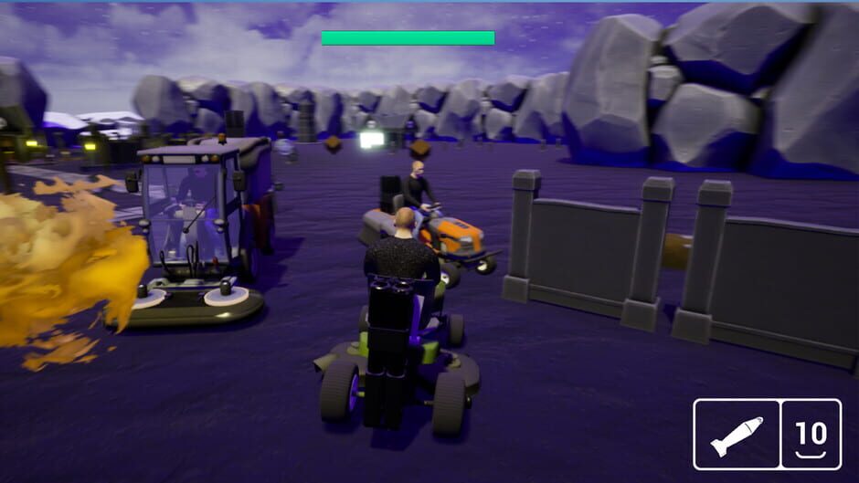 Lawnmower Game: Battle Screenshot