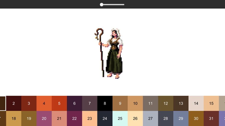 Coloring Pixel: Fantasy Characters Screenshot