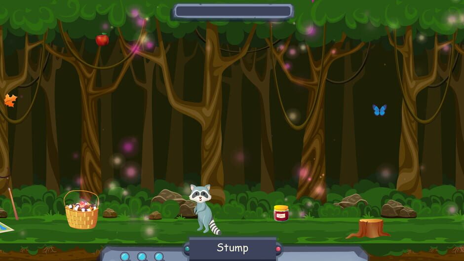 Searching for objects in the forest screenshot