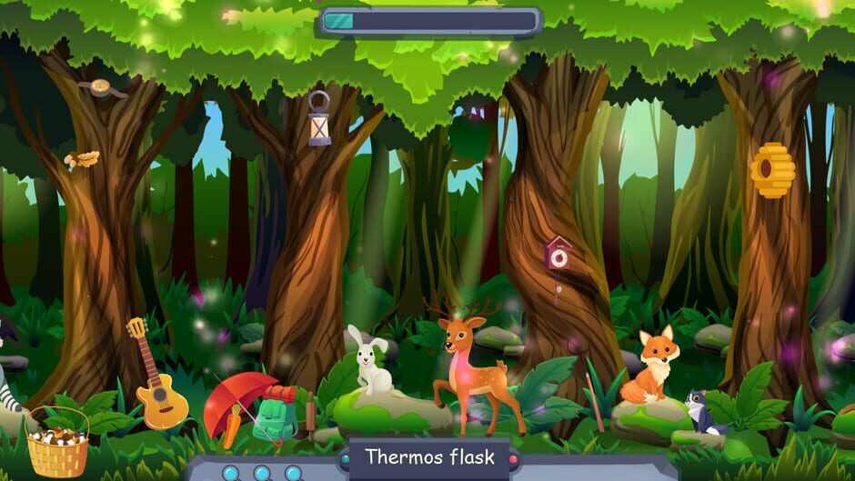 Searching for objects in the forest screenshot