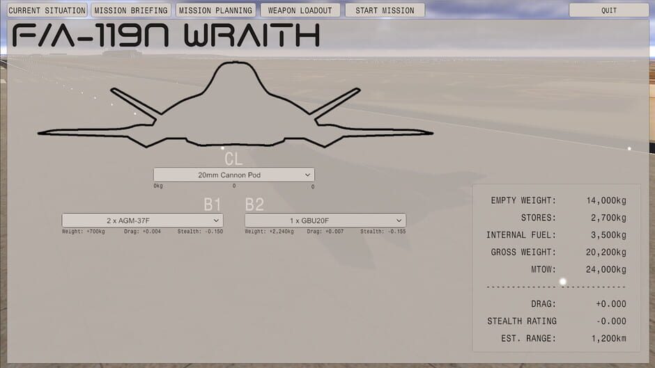 Stealth Fighter Dec screenshot