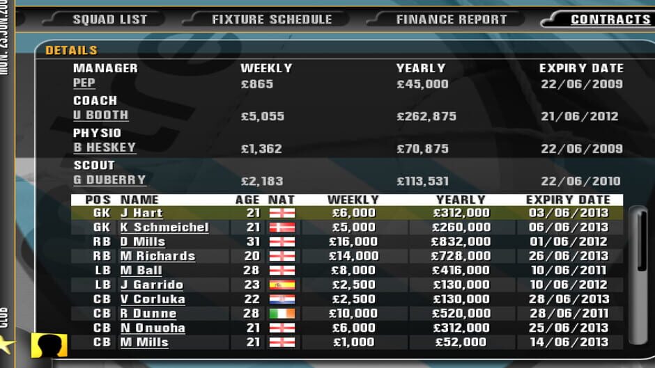 Premier Manager 09 Screenshot