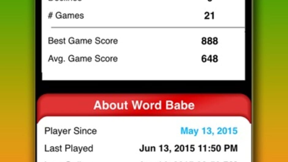 Word Colors screenshot