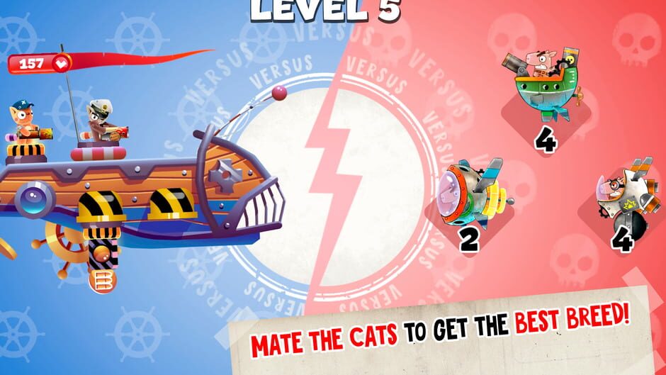 สกรีนช็อตจาก Navy Cats: Ship Battle (รูปที่ 4)
