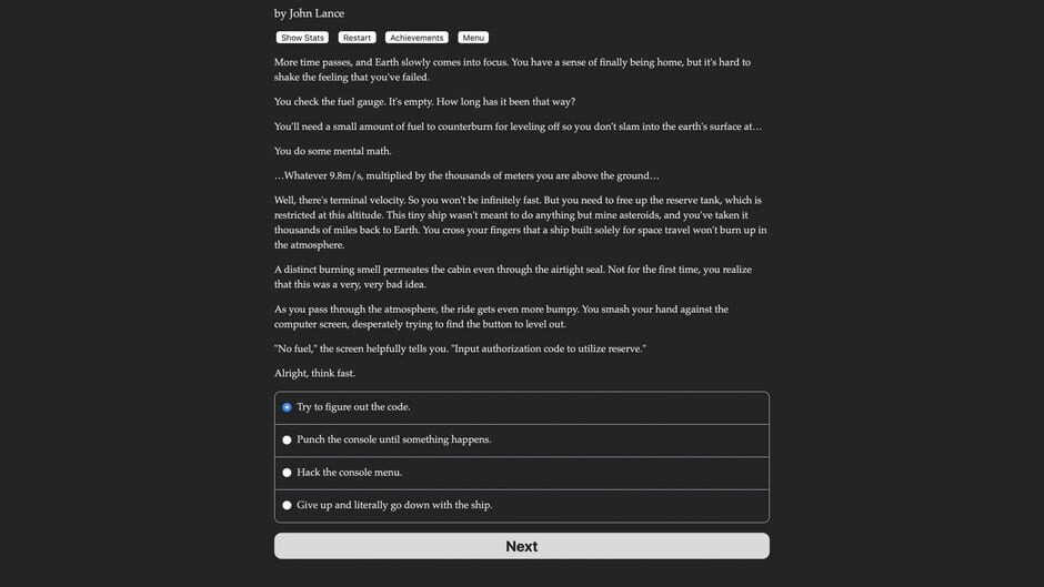 Interstellar Airgap Screenshot