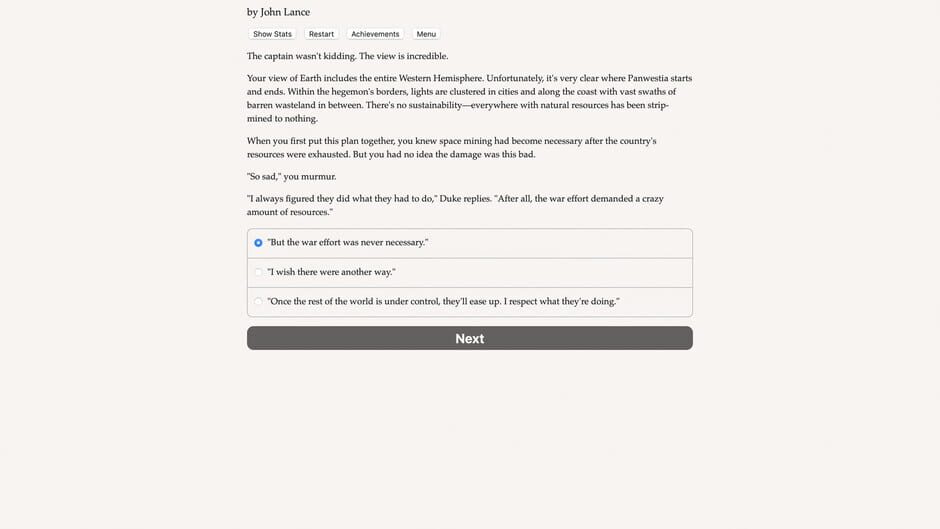 Interstellar Airgap Screenshot