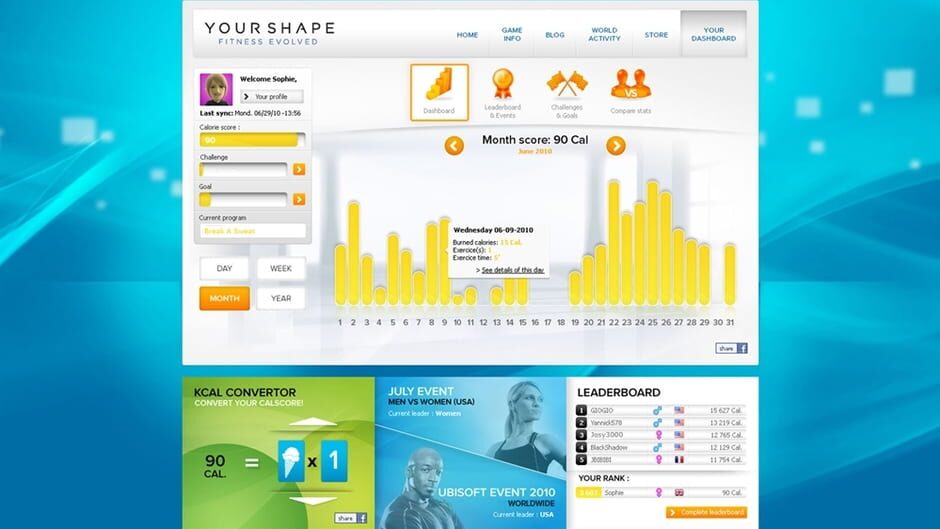 Screenshots Your Shape: Fitness Evolved