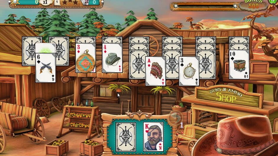 Solitaire Chronicles: Wild Guns screenshot