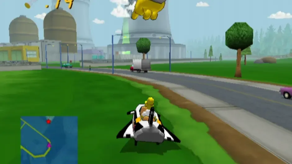 The Simpsons: Road Rage, captura de tela 1