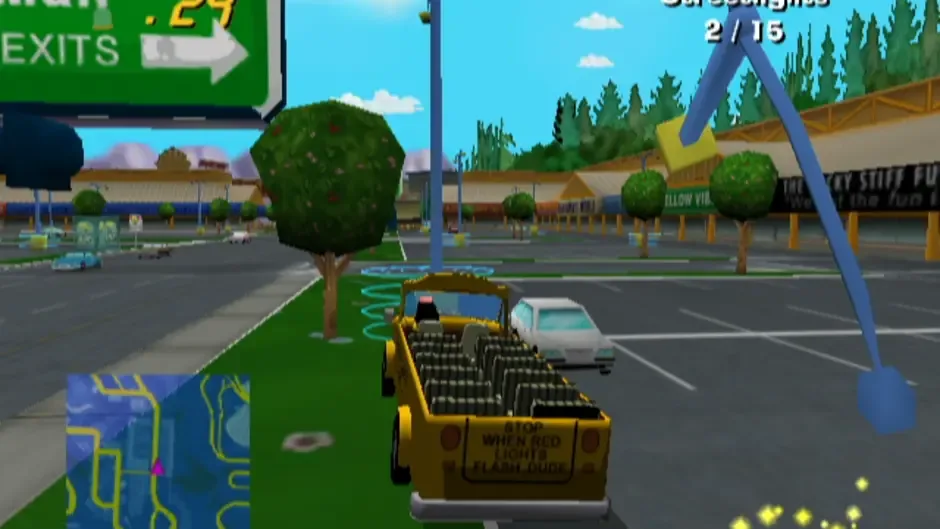 The Simpsons: Road Rage, captura de tela 3