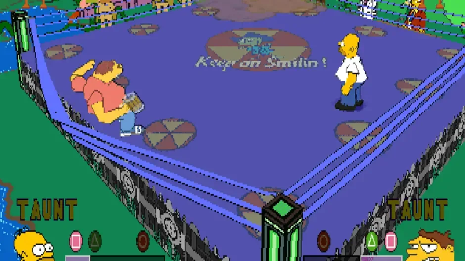 The Simpsons Wrestling, captura de tela 1