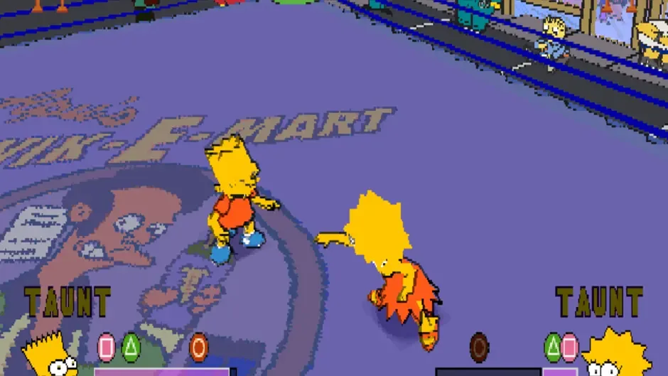 The Simpsons Wrestling, captura de tela 2