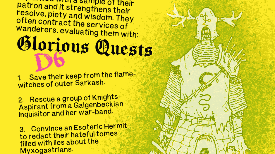 The Holy Order of the Myxogastrian Knights Screenshot